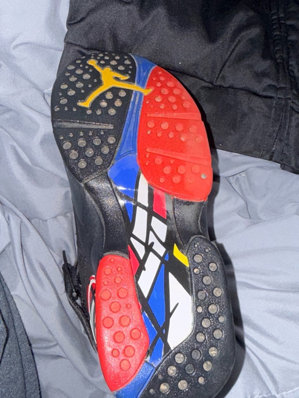 Jordan Men's Black Red Blue Multicolor Sneakers